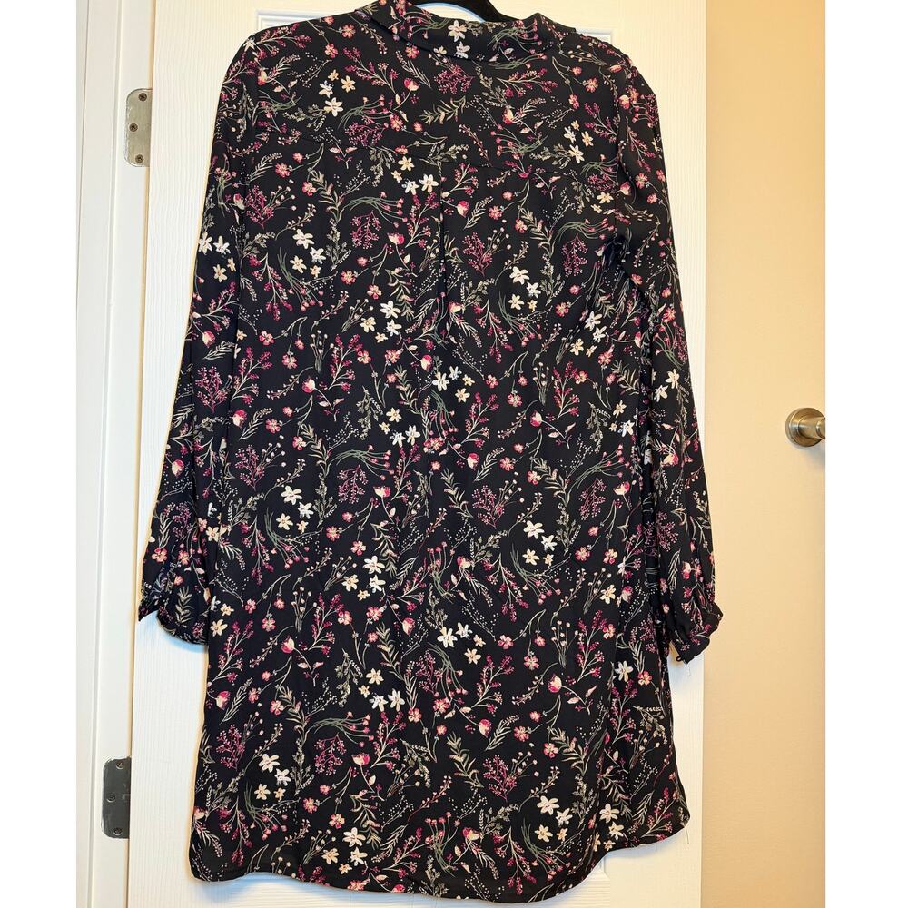 Lila Rose Button Up Long Sleeve Floral Dress - Picture 2 of 3